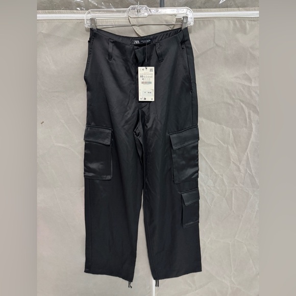 Zara womens  Dark Cargo Pants - Picture 1 of 2